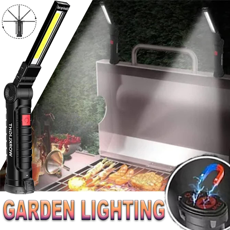 Outdoor Adventures - Portable LED Flashlight with Magnetic Hook