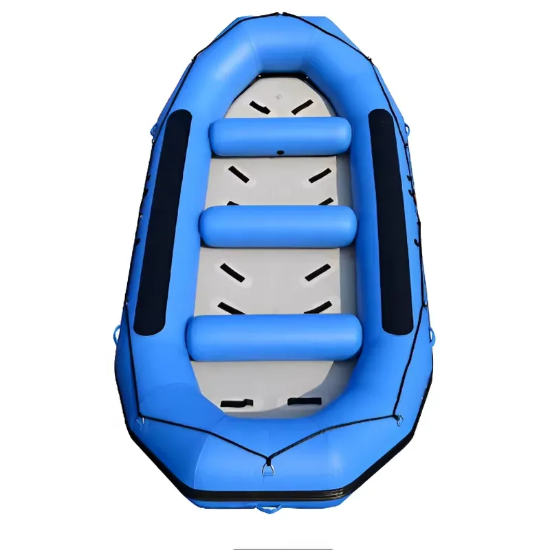 Outdoor Adventure Rafting - 430cm Blue Inflatable Rafting Boat 9