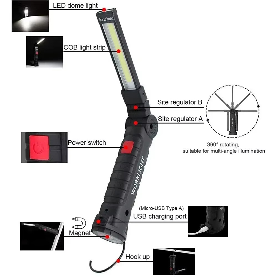 Portable LED Flashlight with M - огляд і ціна Outdoor Adventures