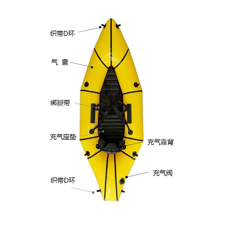 Inflatable Fishing Boat, Singl - огляд і ціна Outdoor Adventure Rafting