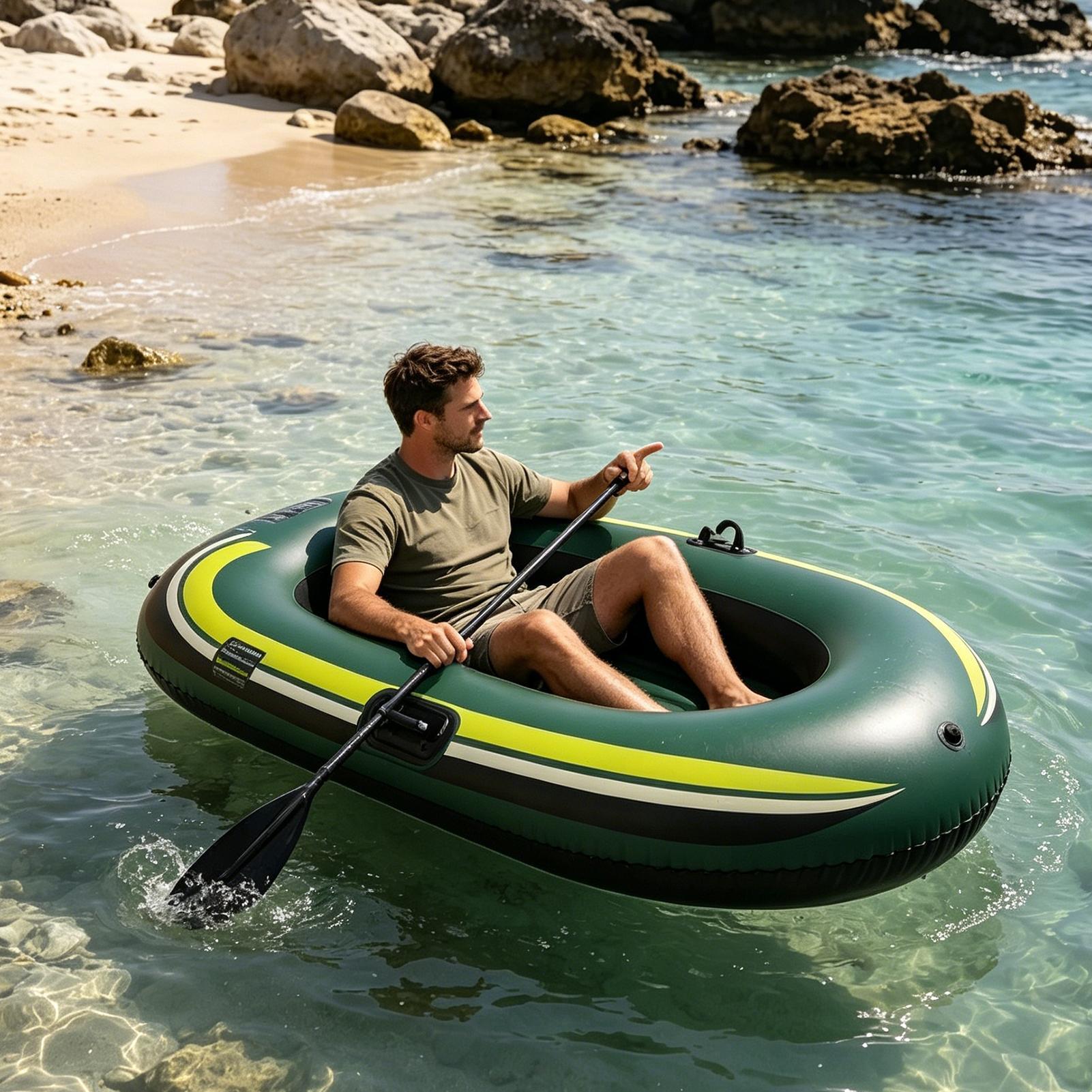 Inflatable Boat Thickened Wear - огляд і ціна Outdoor Adventure Rafting