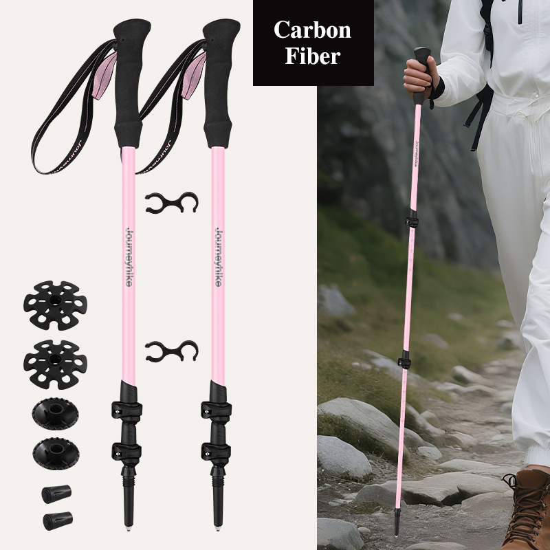 Pink Carbon Fiber Hiking Poles - огляд і ціна Trekking Pole Carbon